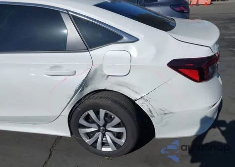 2025 Honda Civic Lx from USA, damaged, VIN 2HGFE2F22SH558612